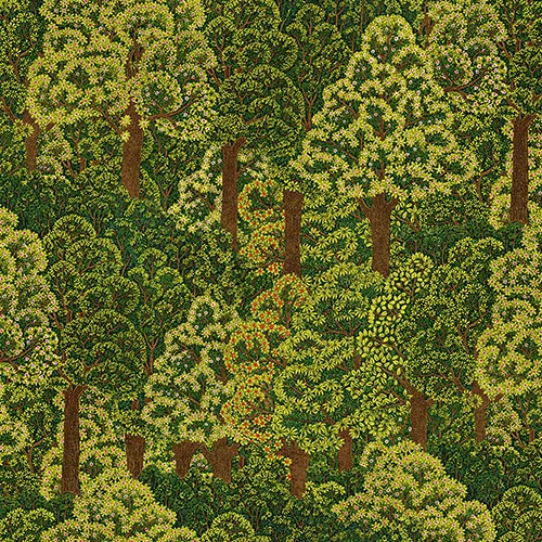 Green Embossed Wallpaper – Natural Elegance (24107-4)